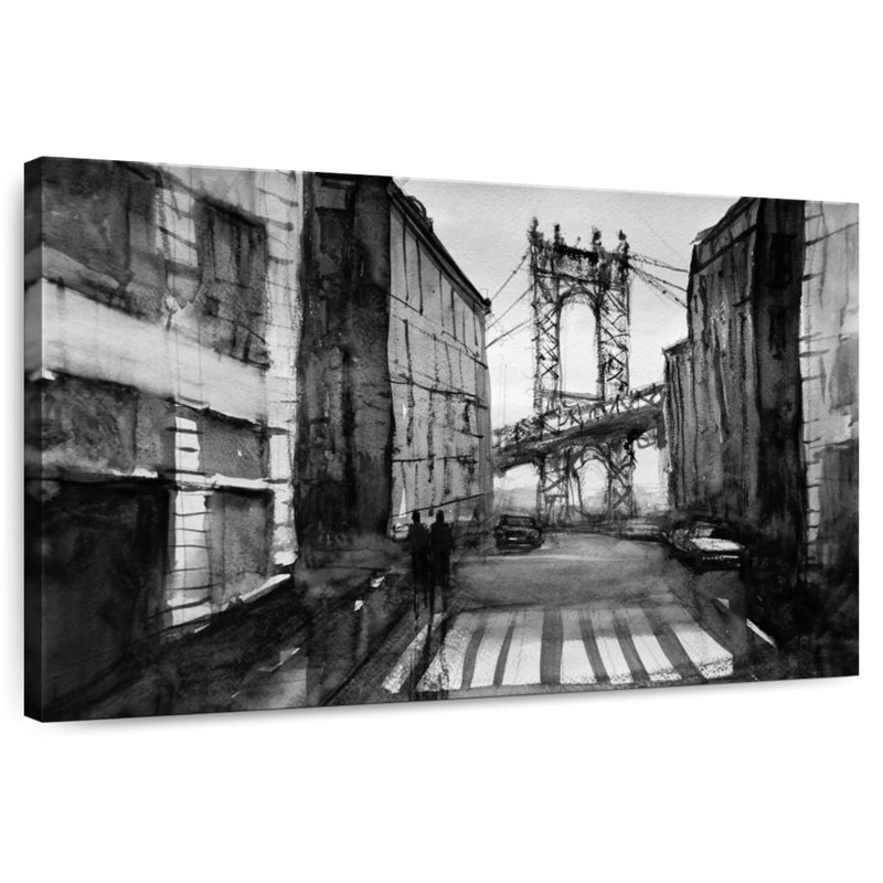 Kavia Black And White NYC, 20" H x 30" W