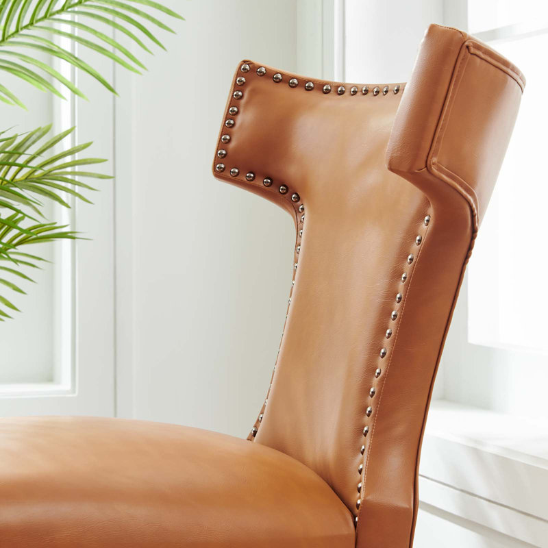 Chaise courbée Modway, Brun clair