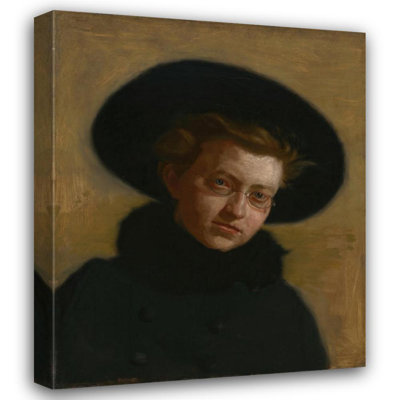 "Portrait of Lillian Hammit" by  Thomas Eakins - Gallery Wrap Canvas Wall Art