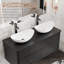 Meuble-lavabo mural de 48 pouces avec lavabo et robinetterie-1271107610