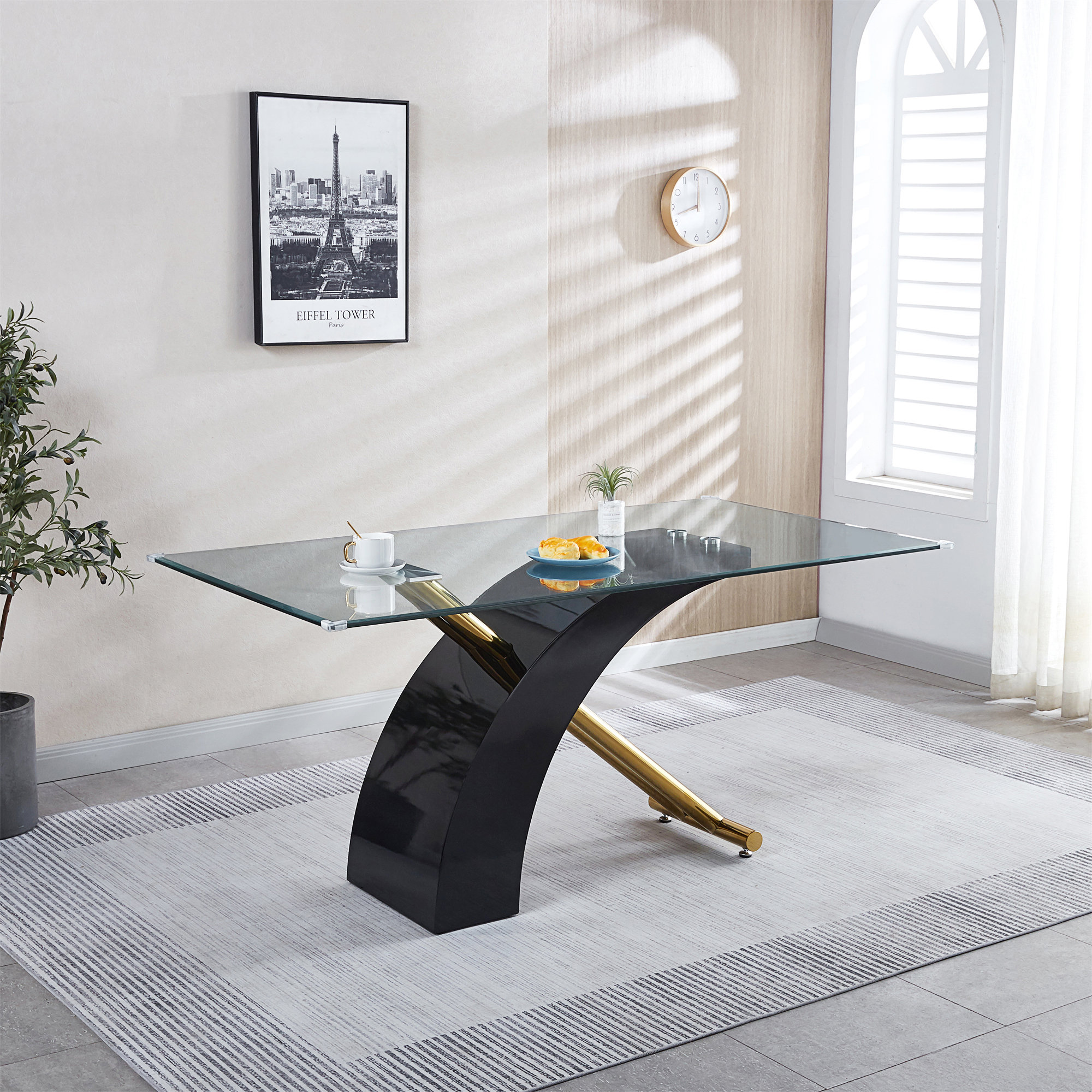 Mercer41 Ottice Glass Dining Table Wayfair