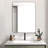 24x32 Inch Silver Metal Framed Rectangular Bathroom Mirror for Wall, Shatterproof and Easy to Install