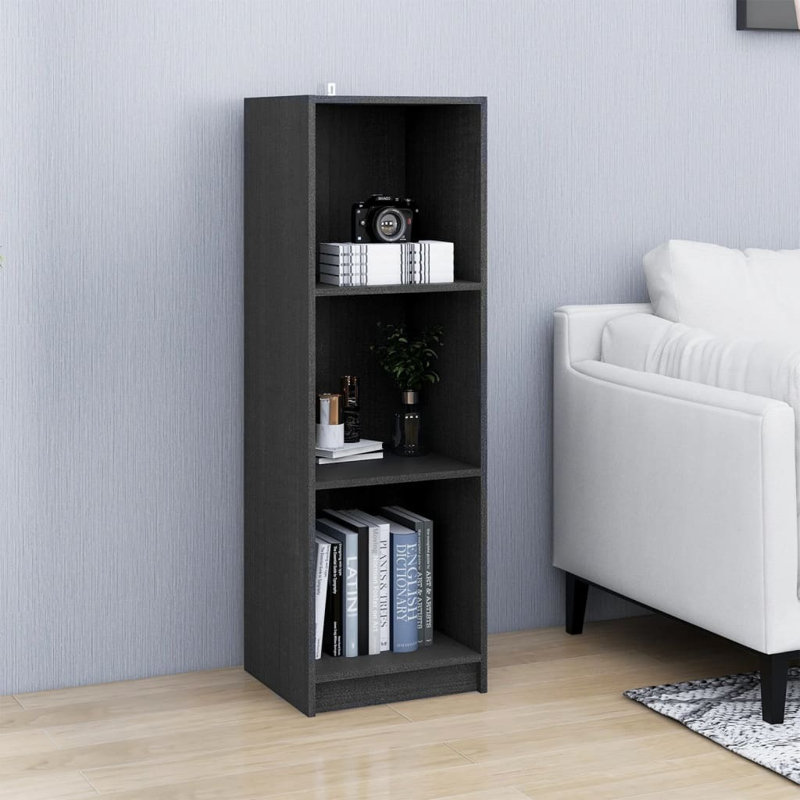 Germ 110cm H x 36cm W Solid Wood Standard Bookcase, Grey