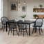 Chaises de salle à manger en bois massif avec accoudoirs de 24 po de large Hughes Hughes-107417474