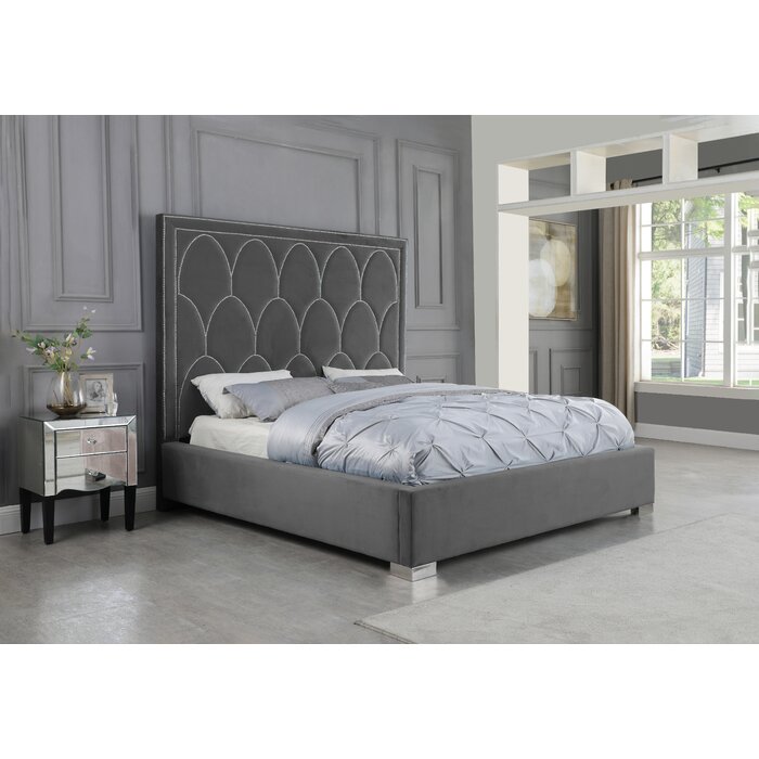 Everly Quinn Abernathy Upholstered Standard Bed & Reviews | Wayfair