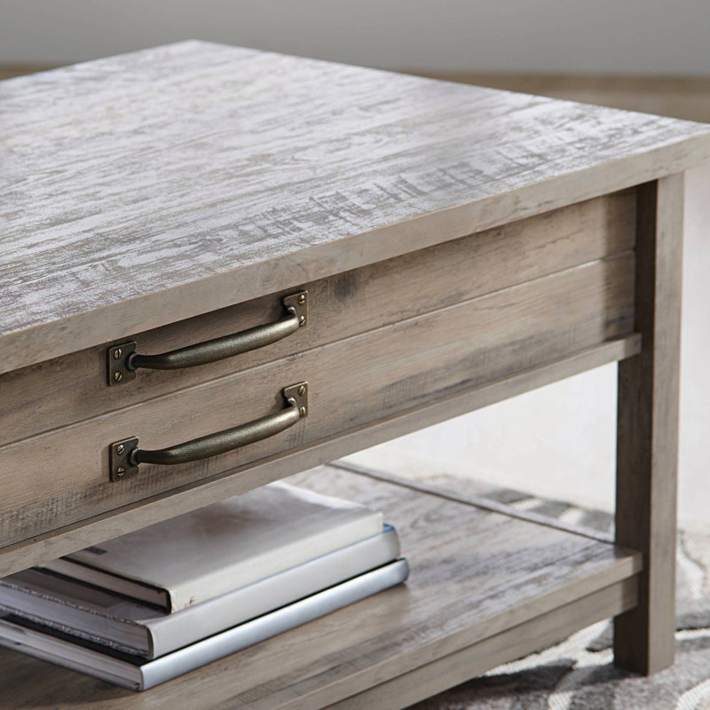 Tevarus Coffee Table, Rustic Gray