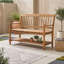 Banc de rangement en bois d'acacia avec tablette intégrée, détails sculptés à la main et cadre robuste pour le hall d'entrée-1662389921