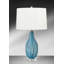 Turchese 29" Blue and Black Swirl Glass Table Lamp