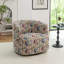 Fauteuil demi-tonneau pivotant rembourré Bryonie