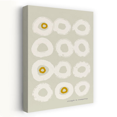 Tranquil Circles Abstract Geometric Minimalist Wall Art Print