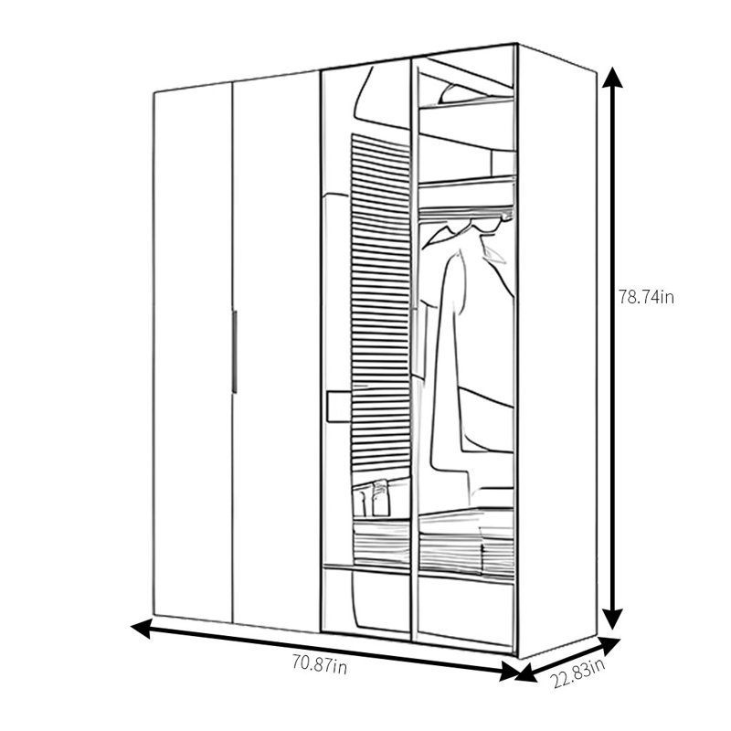 Linkous, 79" H x 71" W x 23" D