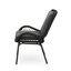 Fauteuil gris tendance avec cadre en fer et coussin