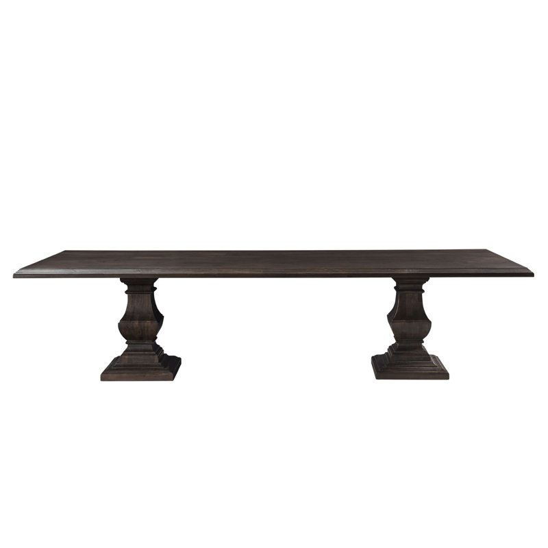 Table de salle à manger en bois massif Mango, H 30 po x L 120 po x l 44 po