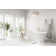 67 Inch Bathtub in Glossy White with Trim