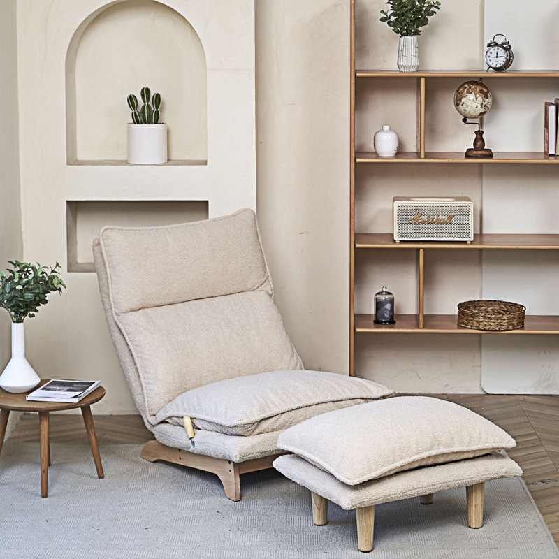 Foldable Lazy Sofa, White
