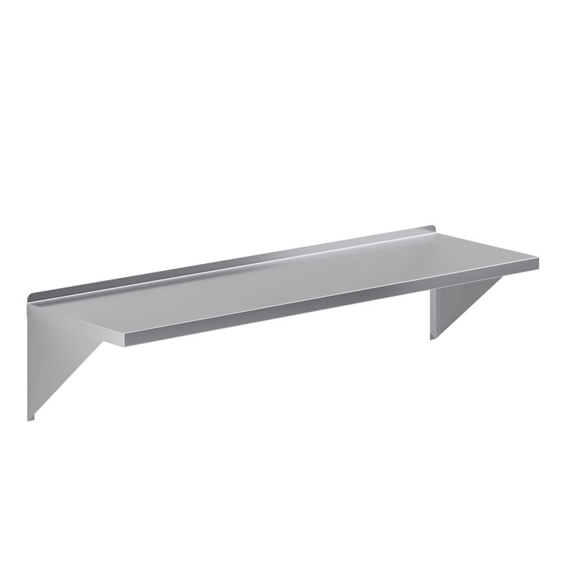 AmGood Stainless Steel Wall Mount Shelf, 16" H x 60" W x 18" D
