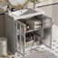 Meuble-lavabo autoportant de 30 po avec lavabo en céramique-642280030