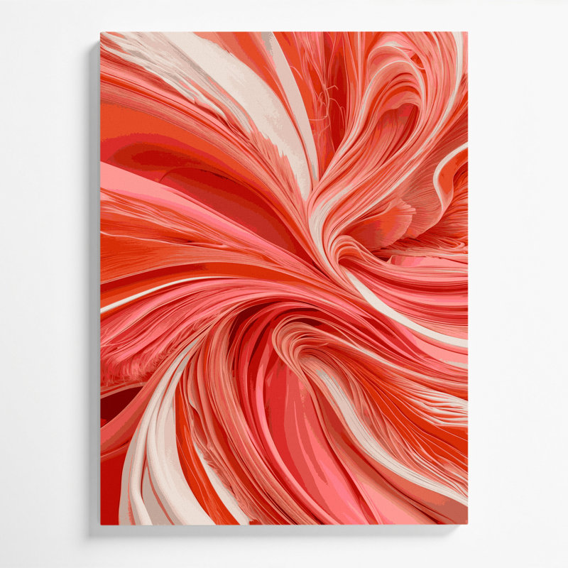 Art numérique sur toile, abstraction numérique 5, 20" H x 24" W