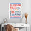 «Playroom Rules» sur toile-1912889353