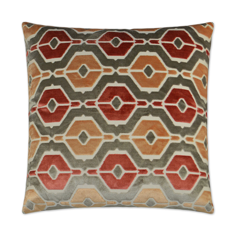 Dellan Pillow Cover & Insert, Coral, Square 20"