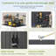 8 ft. W x 10 ft. D Plastic Storage Shed with Floor, Resin Shed with Reinforced Steel Structure