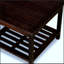 Table d'appoint à 2 tablettes en bois d'eucalyptus Longs Peak