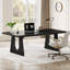 Bureau de direction en bois de 70,86 pouces, grand bureau d'ordinateur avec plateau de table épaissi et base en bois pour le bureau personnel-1078176770-1085021805