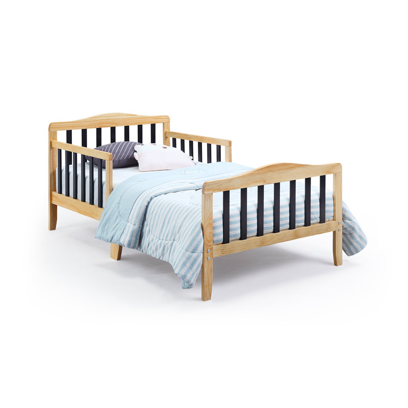 Twain Toddler Bed, Natural/Black