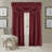 Alicia Damask Print Waterfall Tassel 52" Window Valance-376427173