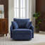 Chaise pivotante rembourrée avec 2 coussins latéraux -625362268