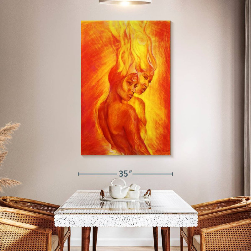 Leisha Shango Flames, 51" H x 34" W