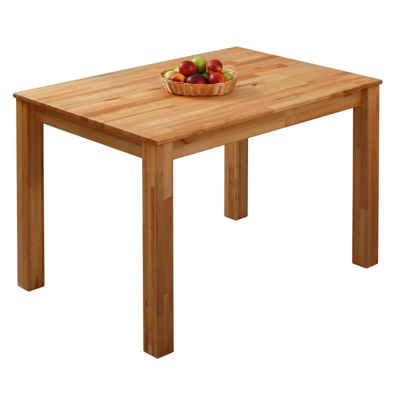 Thorin Solid Wood Dining Table, Beech Heartwood, 75cm H x 110cm L x 75cm W