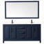 Ensemble de meuble-lavabo double 72 "avec miroir Daria-97900769-97900764-97900762