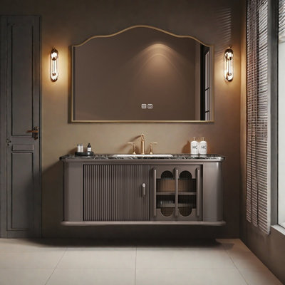 Armoire de salle de bain française haut de gamme simple