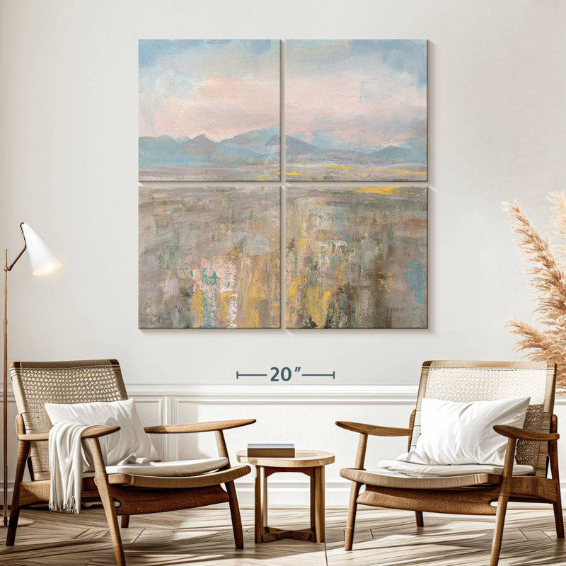Distant Mountains, 57" H x 57" W