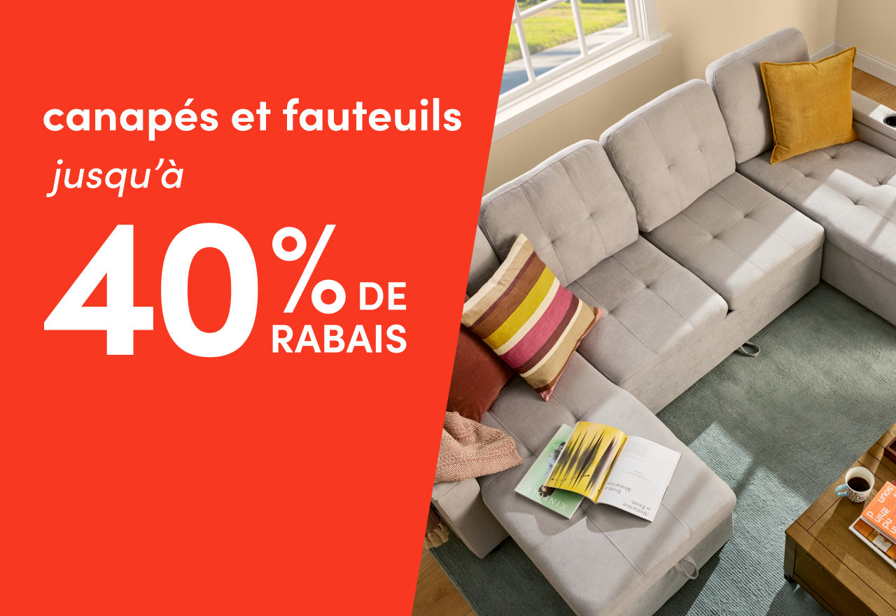 canapés et fauteuils en solde