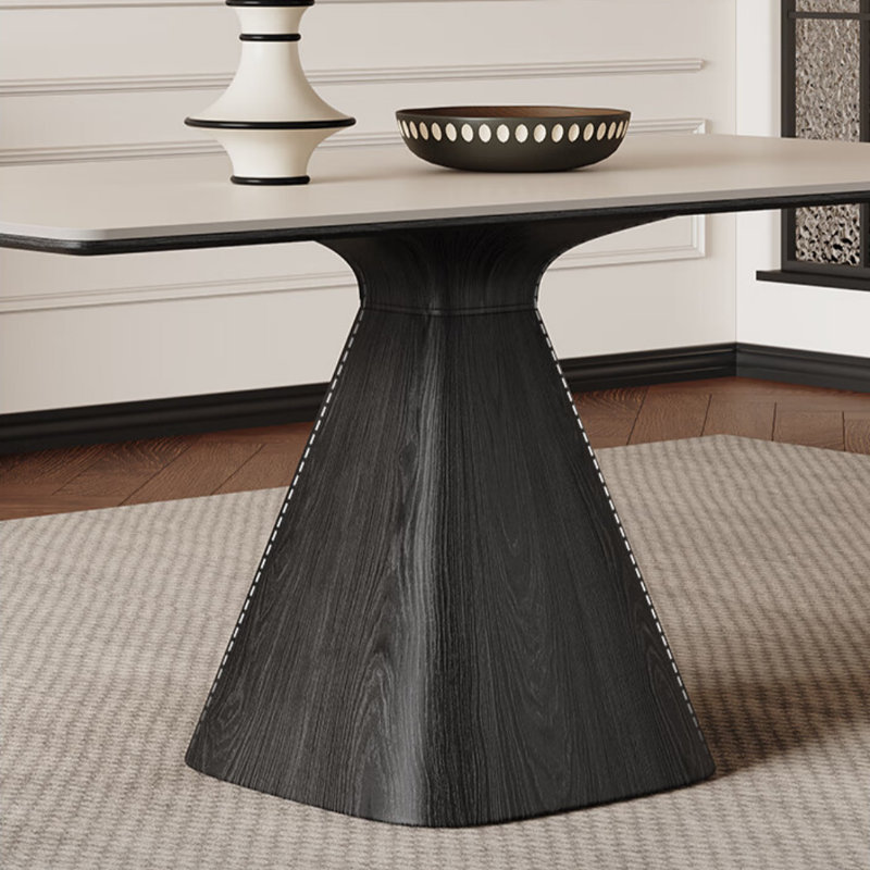 Modern and Simple Black Dining Table