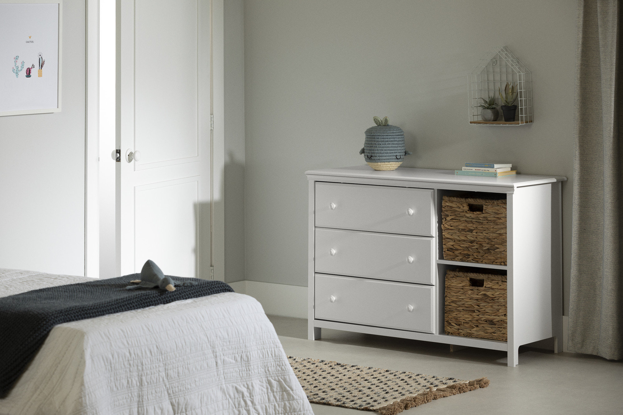 white christmas dresses Dresser - 3-Drawer | Cotton Candy | South Shore Furniture main image 0