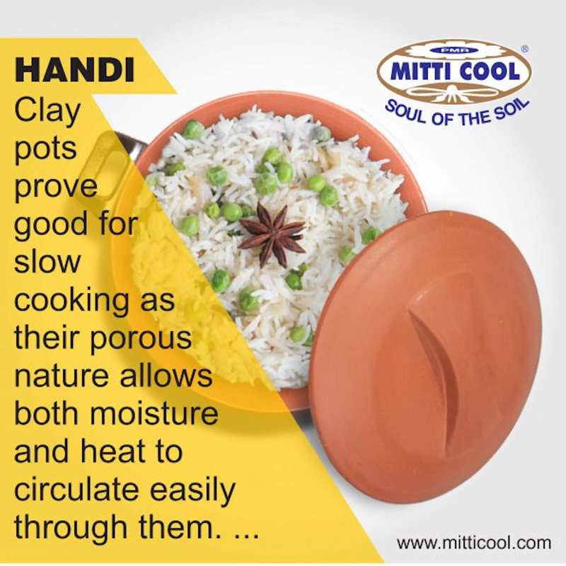 Mitti Cool Handi 2L Terracotta Standard Pot