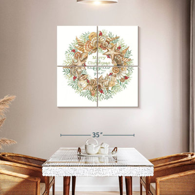 Coastal Wreath Merry Christmas