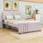 Full Upholstered Platform Bed with  Trundle-1904504058