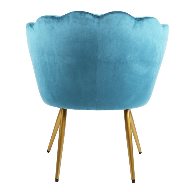 Octavius Velvet Barrel Chair, Teal