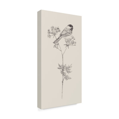 Nature avec oiseau III sur toile par Melissa Wang