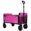 Chariot utilitaire polyvalent et pliable polyvalent à 4 roues avec banquette et attache pour animaux-120192100