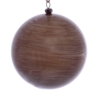 Wood Grain Ball Ornament