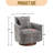 multi-gear adjustment backrest, soft and comfortable chenille fabric, ergonomic design  chair-668787528