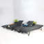Ensemble de 4 chaises longues Ragena - noir