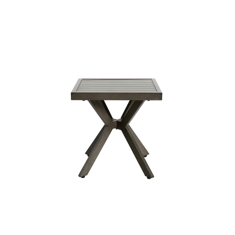 Table en aluminium coulé