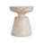 Outdoor/Indoor Lightweight Concrete Side Table,Travertine Finish-155261114