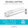 Equivalent T8 G13/Bi-pin LED Bulb